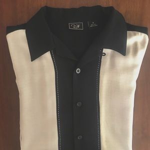 Mens M Silk Camp Shirt.. Cubano, Charlie Sheen